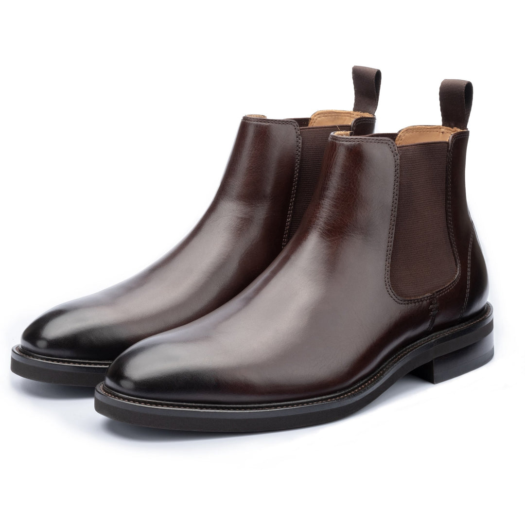 John White Brecon Brown Leather Chelsea Boot - Baks Menswear Bournemouth