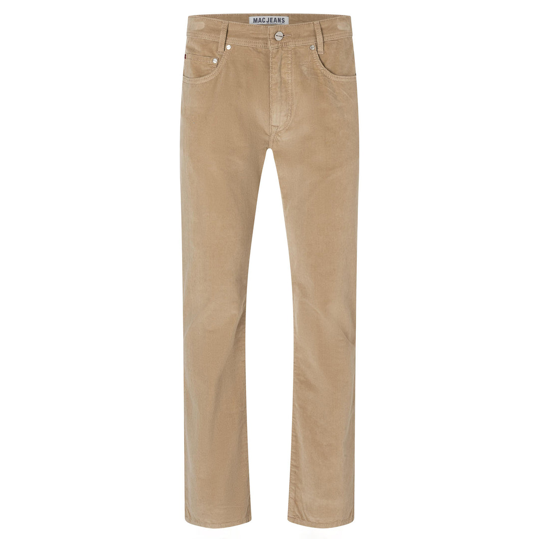 Beige jeans on a white background