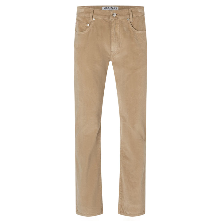 Beige jeans on a white background