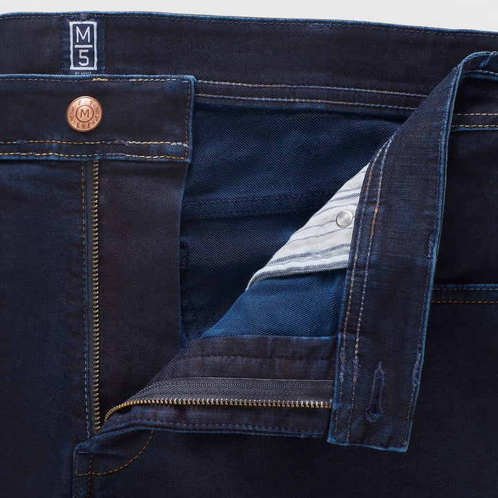 Meyer M5 Five 9-6288 Overdyed Dark Blue Super Stretch Denim Jeans 19