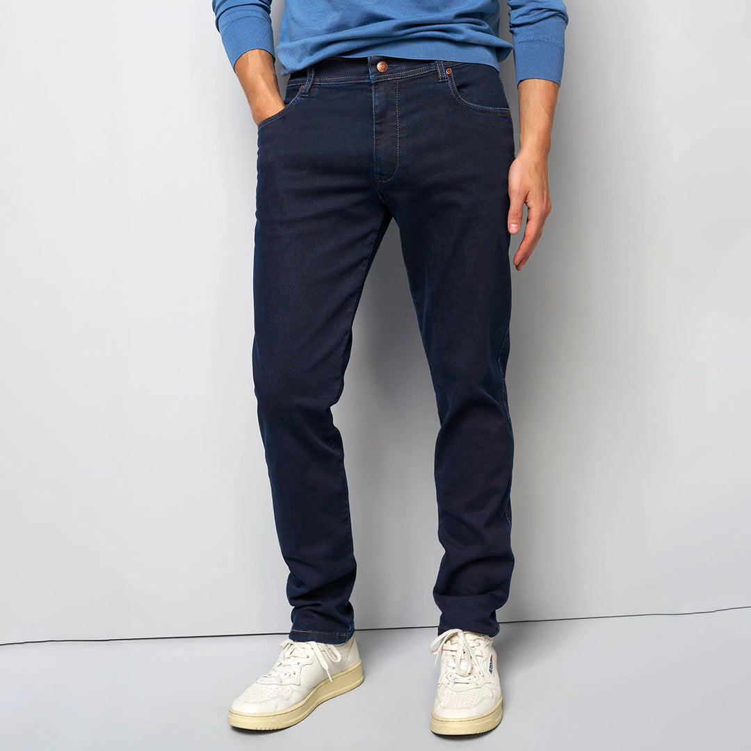 Meyer M5 Five 9-6288 Overdyed Dark Blue Super Stretch Denim Jeans 19