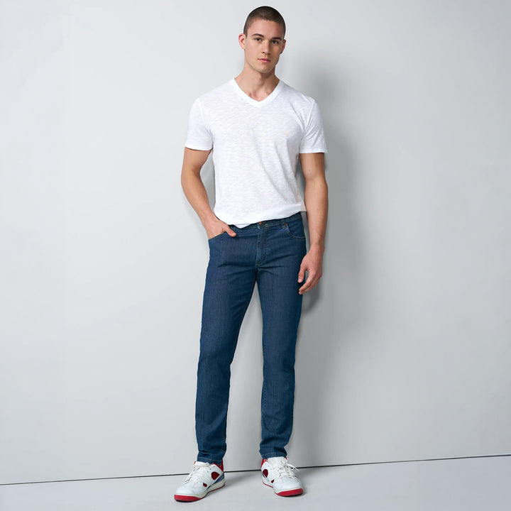 Meyer M5 Five 1-6290 17 Blue Stone Bleached Ultralight Denim Jeans