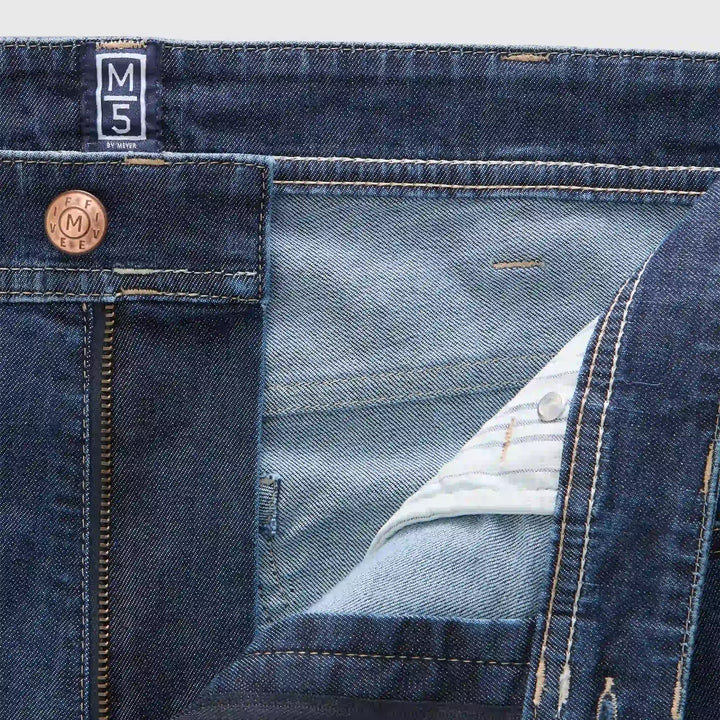 Meyer M5 Five 1-6290 17 Blue Stone Bleached Ultralight Denim Jeans