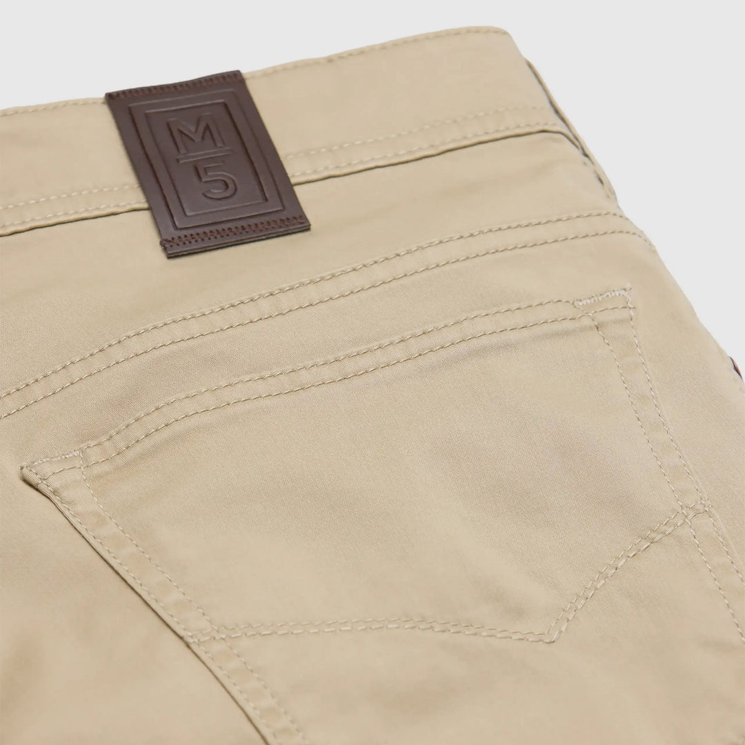 Meyer M5 Five 9-6106 Beige Organic Stretch Cotton Mens Trousers 42