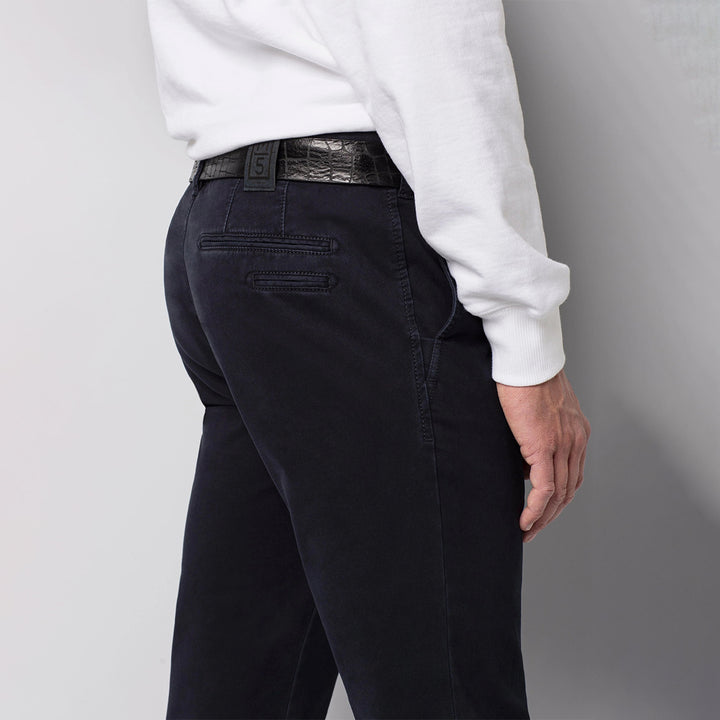 Meyer M5 9-6106 19 Navy High Performance Chino Trousers