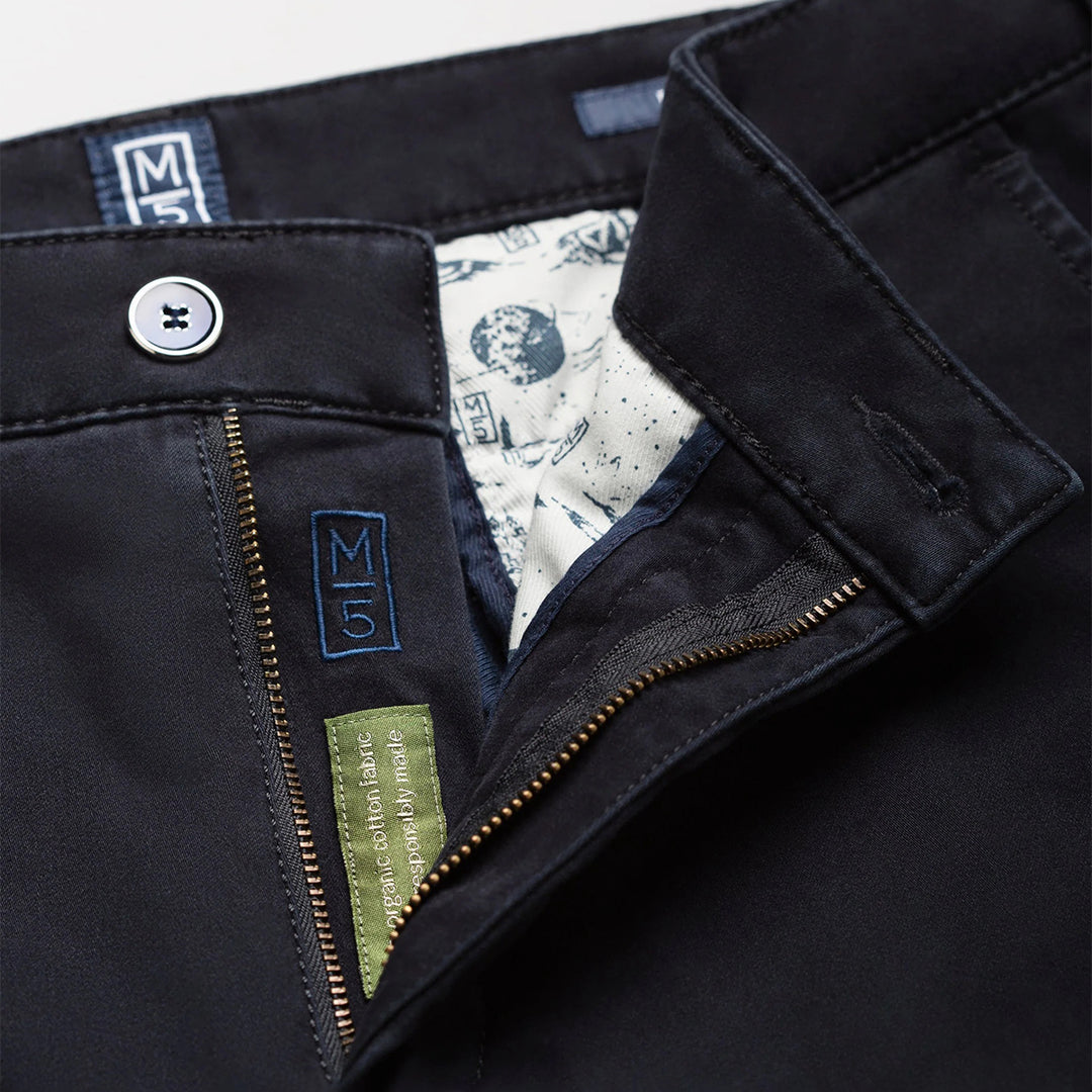 Meyer M5 9-6106 19 Navy High Performance Chino Trousers
