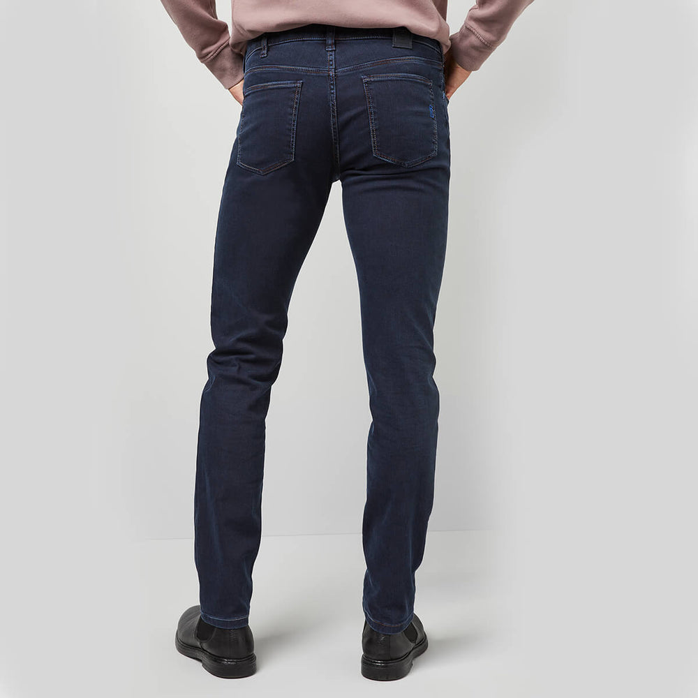 Meyer M5 Slim 9-6206 Dark Blue Slim Fit Denim Jeans - Baks Menswear