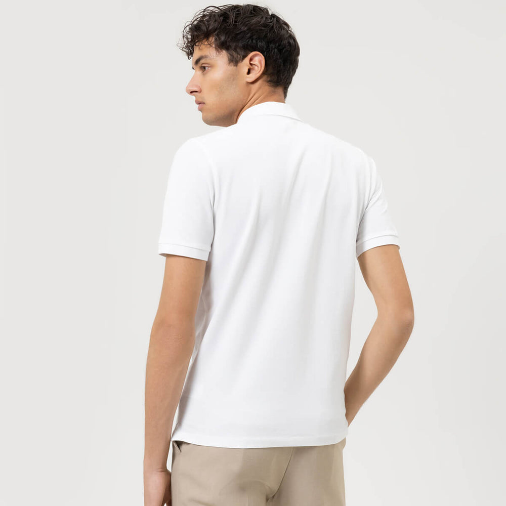 Olymp 7500-12-00 White Polo Shirt - Baks Menswear