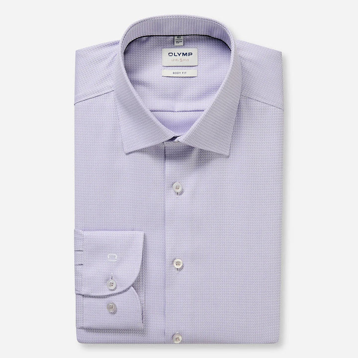 Olymp Level Five Lilac long sleeve shirt at BAKS