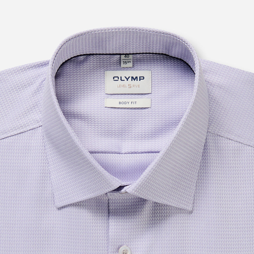 Olymp Level Five Lilac long sleeve shirt at BAKS