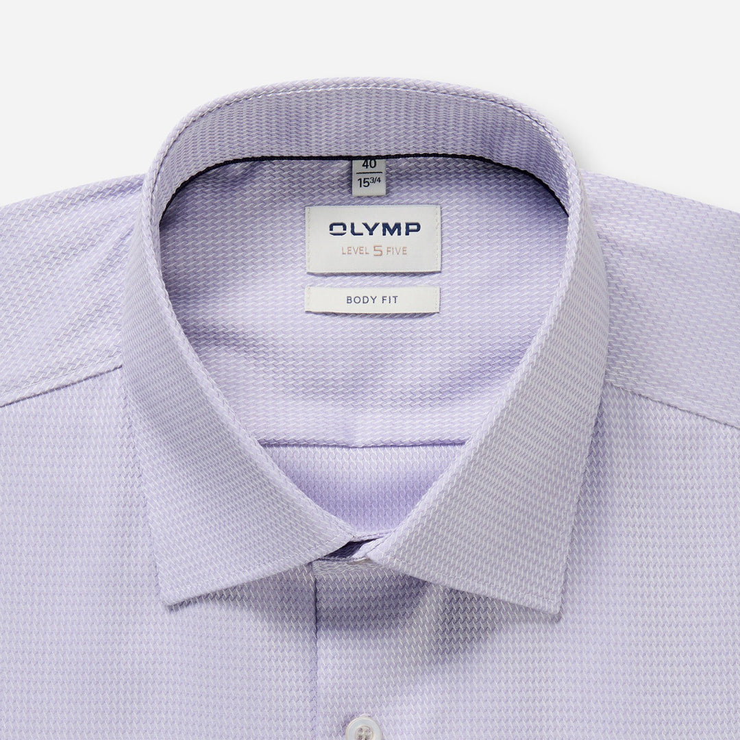 Olymp Level Five Lilac long sleeve shirt at BAKS