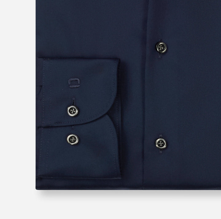 Olymp Luxor 1224-24-08 Cobalt Blue Shirt, cuff detail