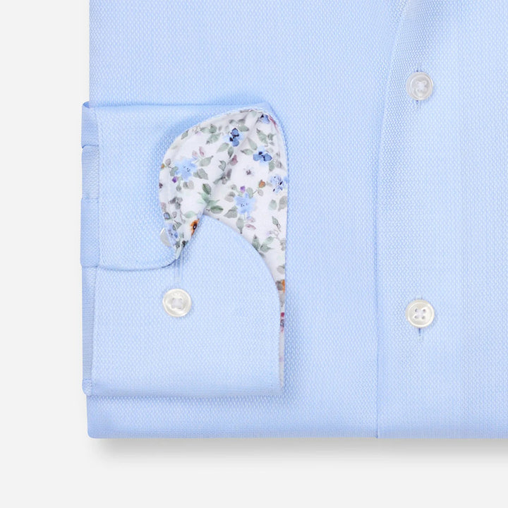 Olymp Luxor Light Blue long sleeve shirt at BAKS