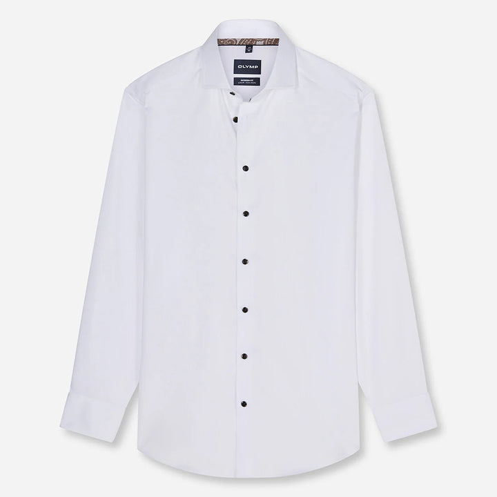 Olymp Luxor White long sleeve shirt at BAKS