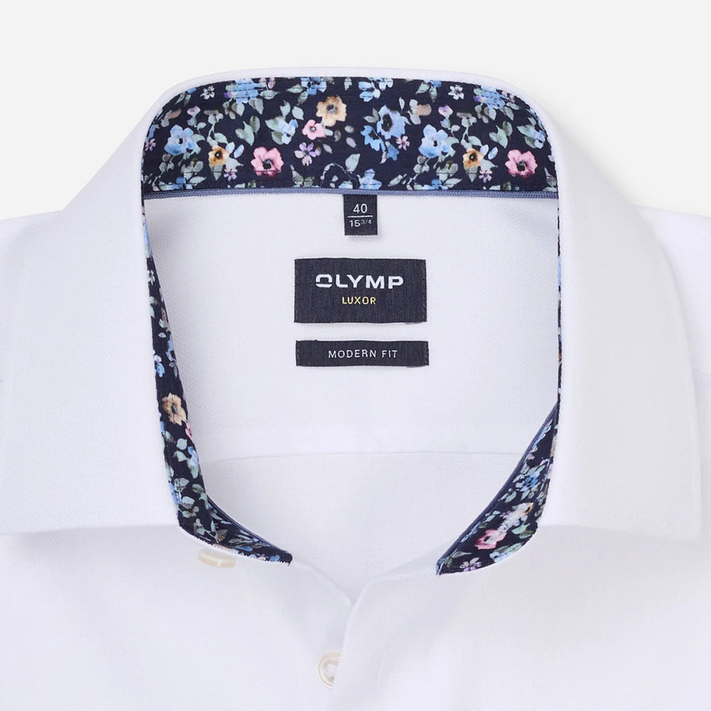 Olymp Luxor White long sleeve shirt at BAKS