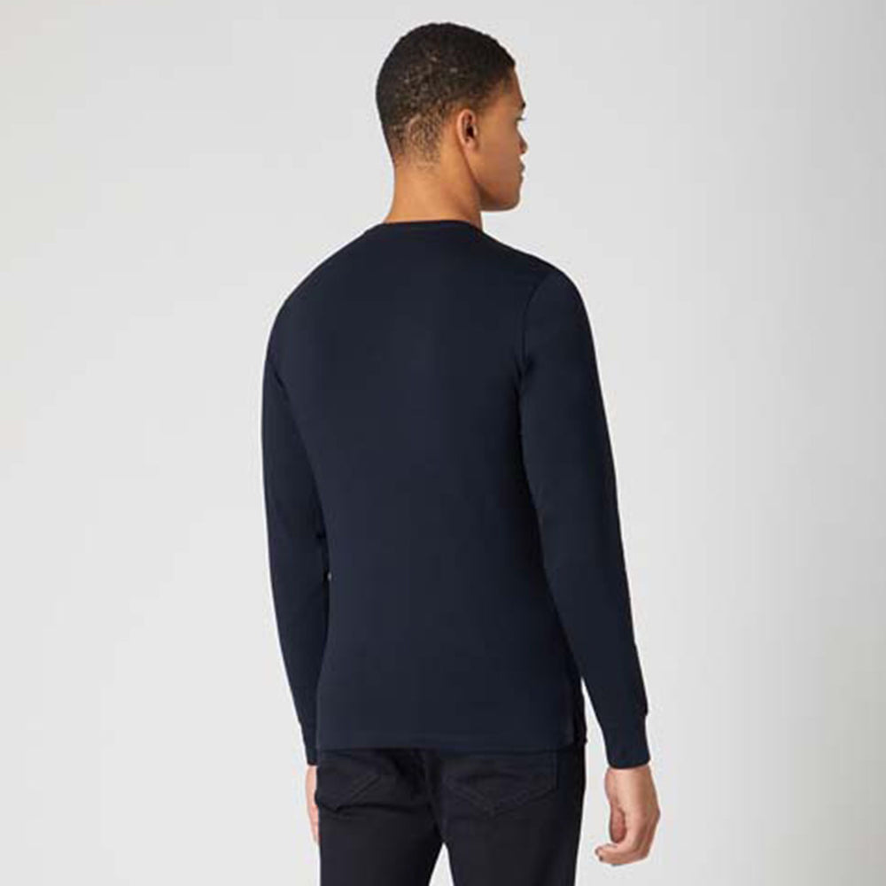 Remus Umos 523-53120-78 Navy Long Sleeved T-Shirt - Baks Menswear Bournemouth