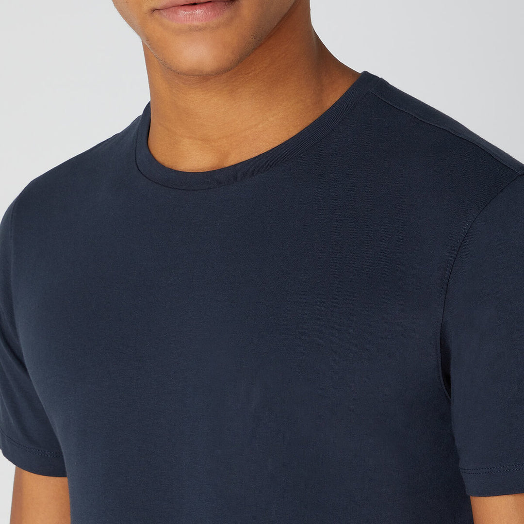 Remus Uomo 123-53121-78 Navy Crew Neck Short Sleeve T-Shirt - Baks Menswear