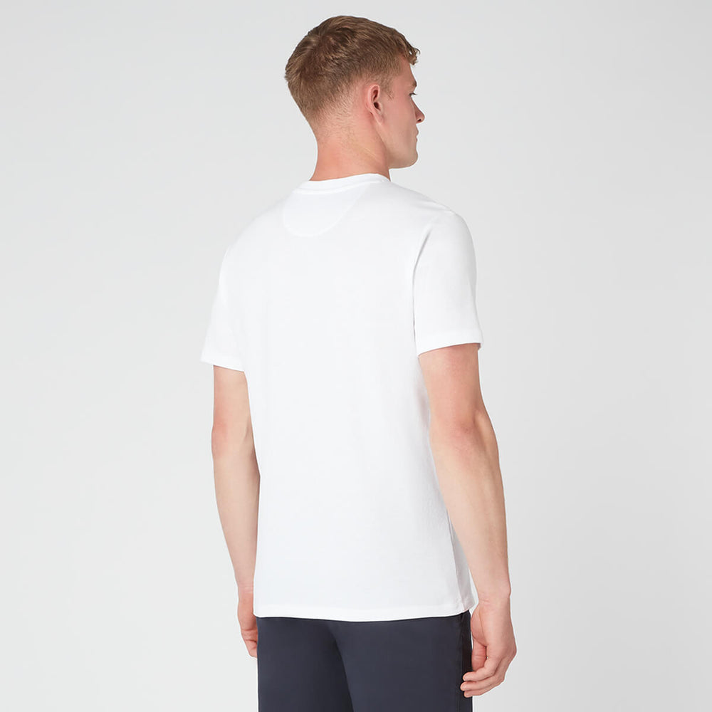 Remus Uomo 133-58786-01 White Waffle T-Shirt - Baks Menswear