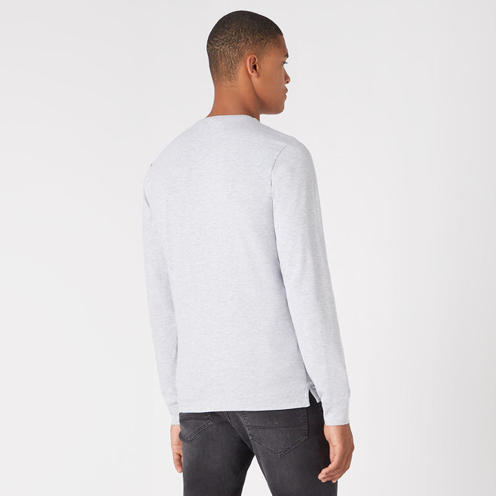 Remus Uomo 523-53120-02 Grey Long Sleeved T-Shirt - Baks Menswear Bournemouth