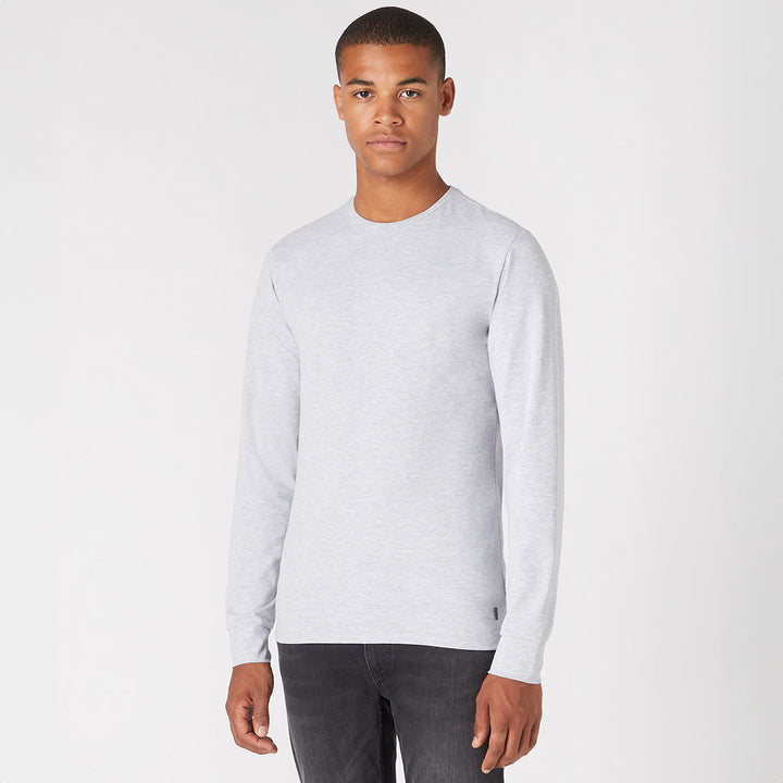 Remus Uomo 523-53120-02 Grey Long Sleeved T-Shirt - Baks Menswear Bournemouth