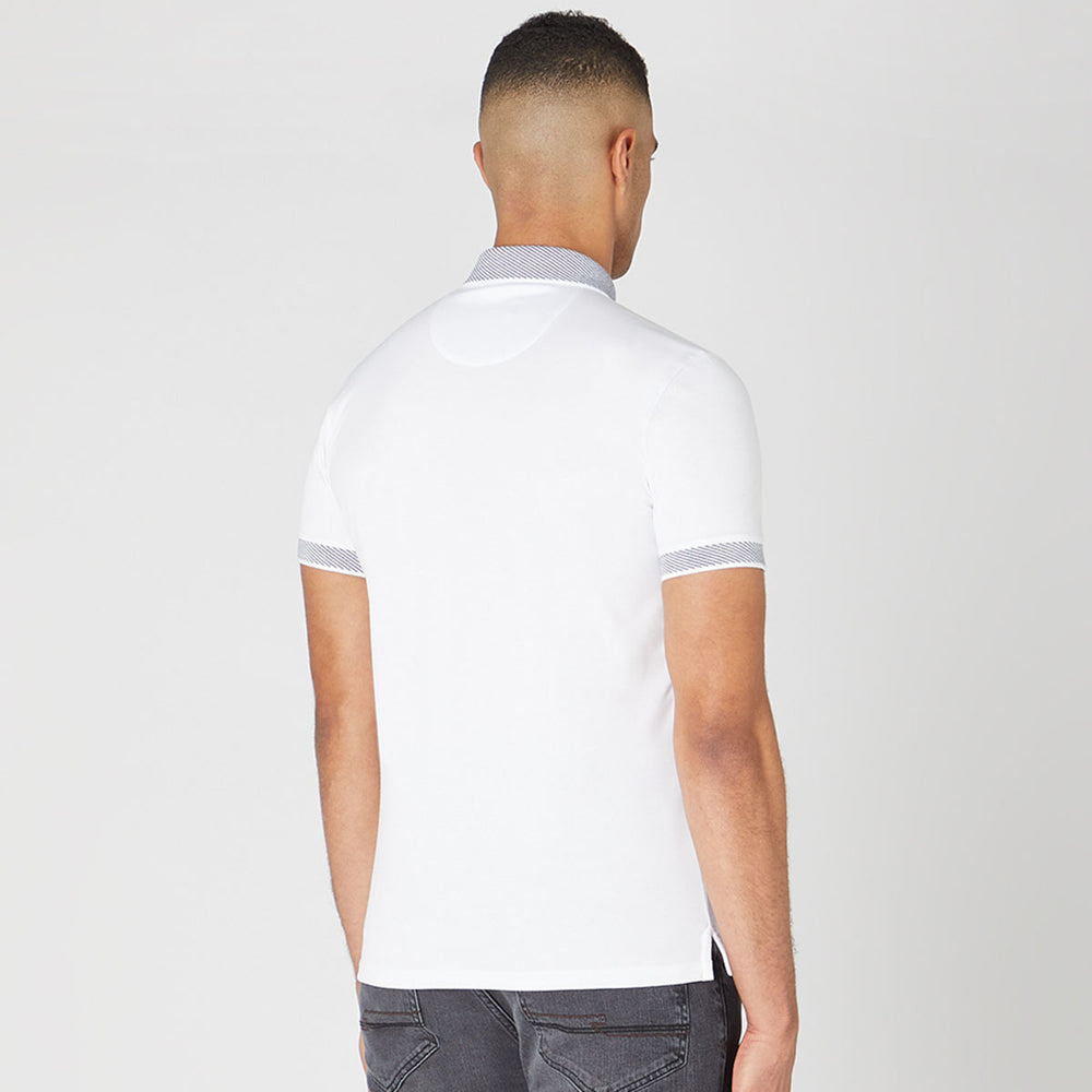 Remus Uomo 58769 White Polo Shirt - Baks Menswear Bournemouth