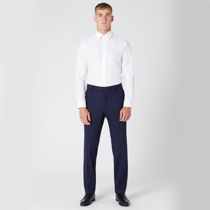 Remus Uomo Palucci 71770 78 Navy Tapered Fit Suit Trousers - Baks Menswear