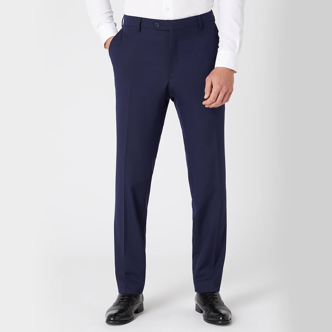 Remus Uomo Palucci 71770 78 Navy Tapered Fit Suit Trousers - Baks Menswear