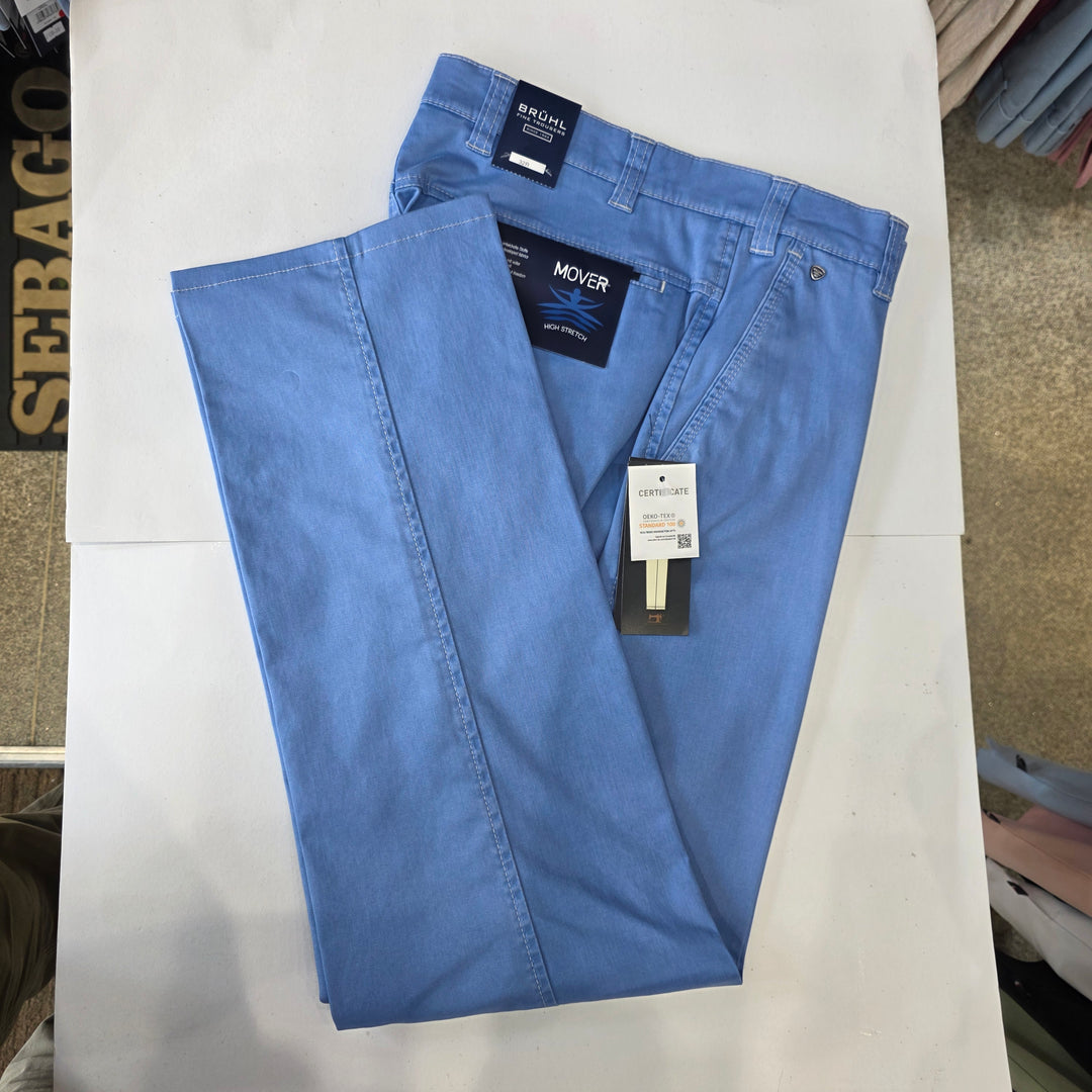 Bruhl Catania DO B 0948-185750-192 600 Azure Blue Chino Trousers