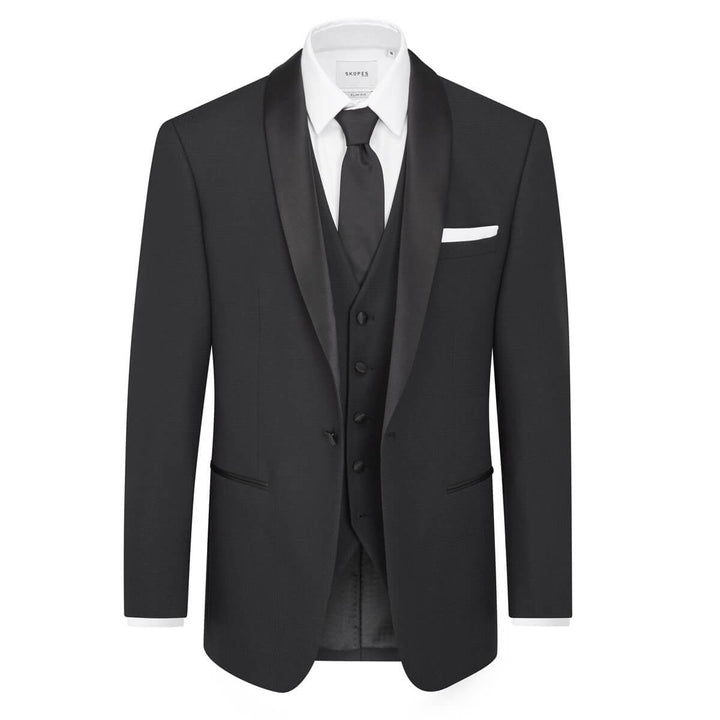 Skopes Newman MM1785 Black Check Dinner Suit Tuxedo Jacket - Baks Menswear Bournemouth