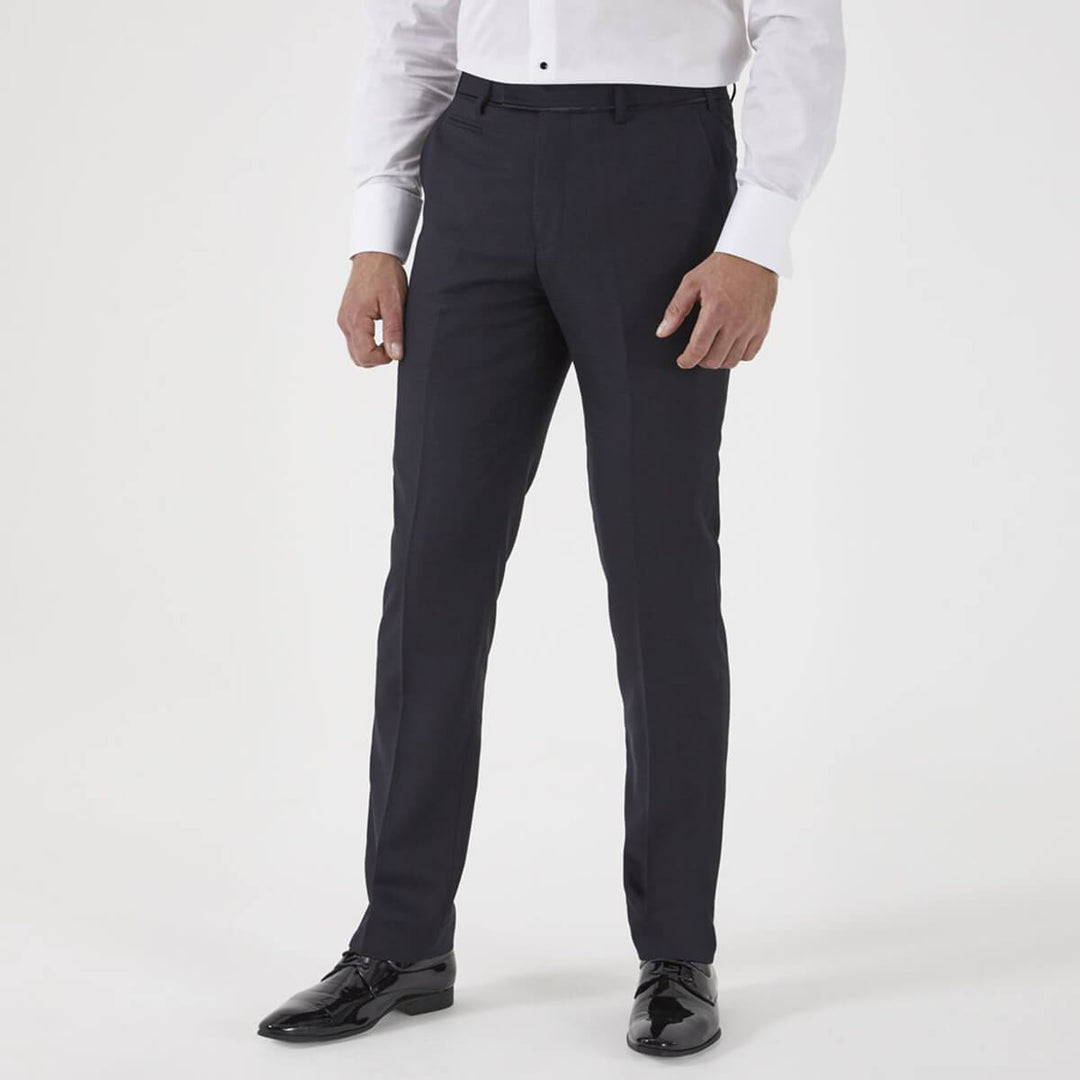 Skopes Newman MM7785 Black Check Dinner Suit Tuxedo Trousers - Baks Menswear Bournemouth