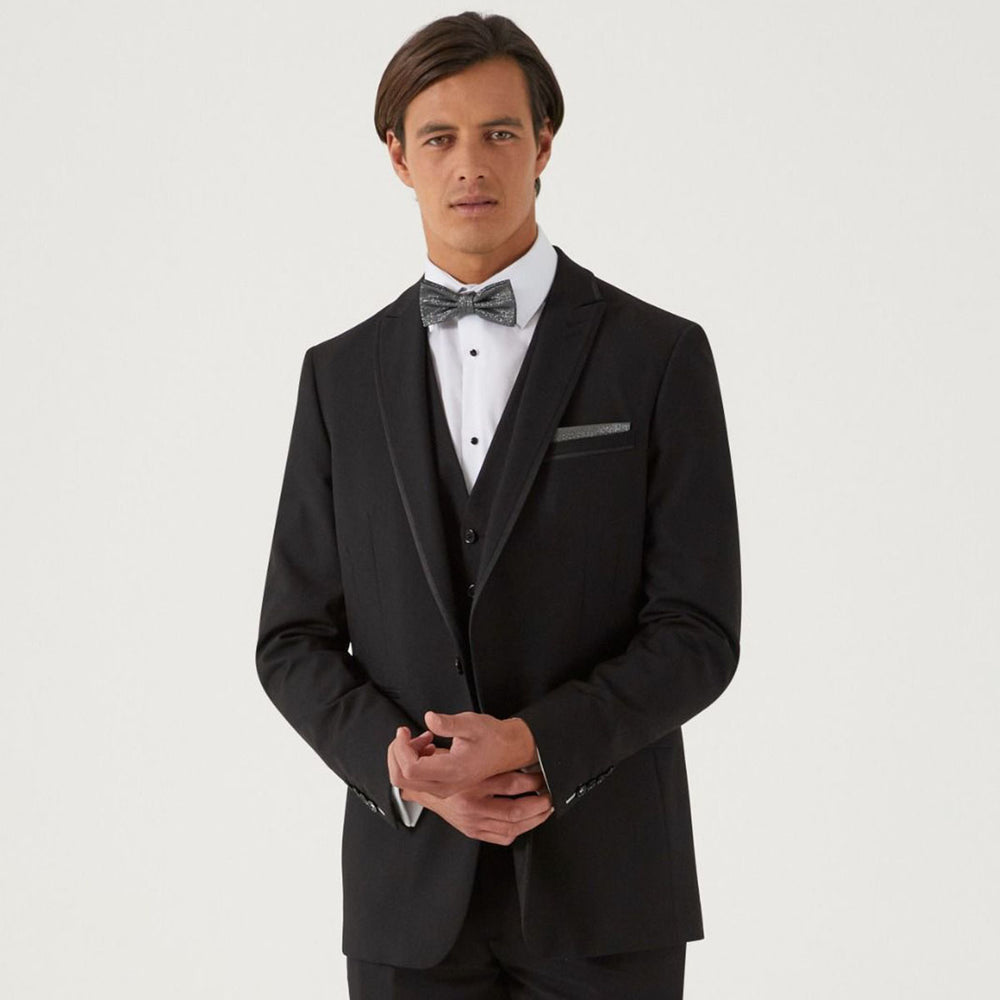 Skopes Ronson MM1009 Ronson Black Two-Piece Tuxedo Dinner Suit - Baks Menwear Bournemouth