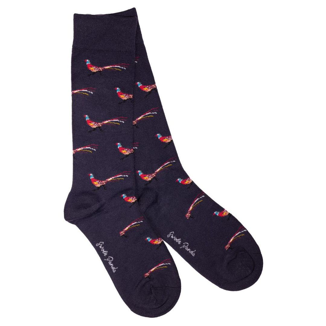 Swole Panda SP356 Black Pheasant Bamboo Socks - Baks Menswear