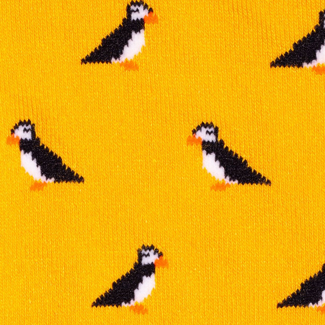 Swole Panda SP410 Yellow Puffin Bamboo Socks
