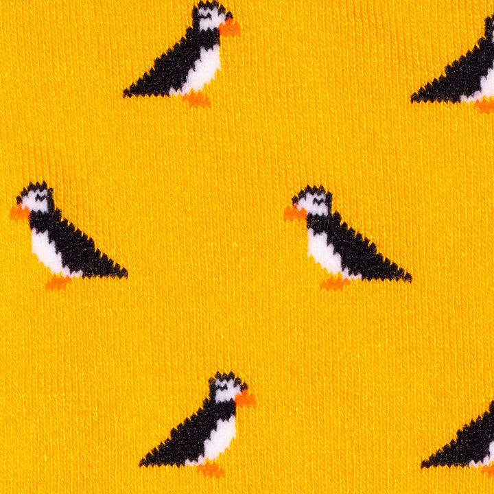Swole Panda SP410 Yellow Puffin Bamboo Socks