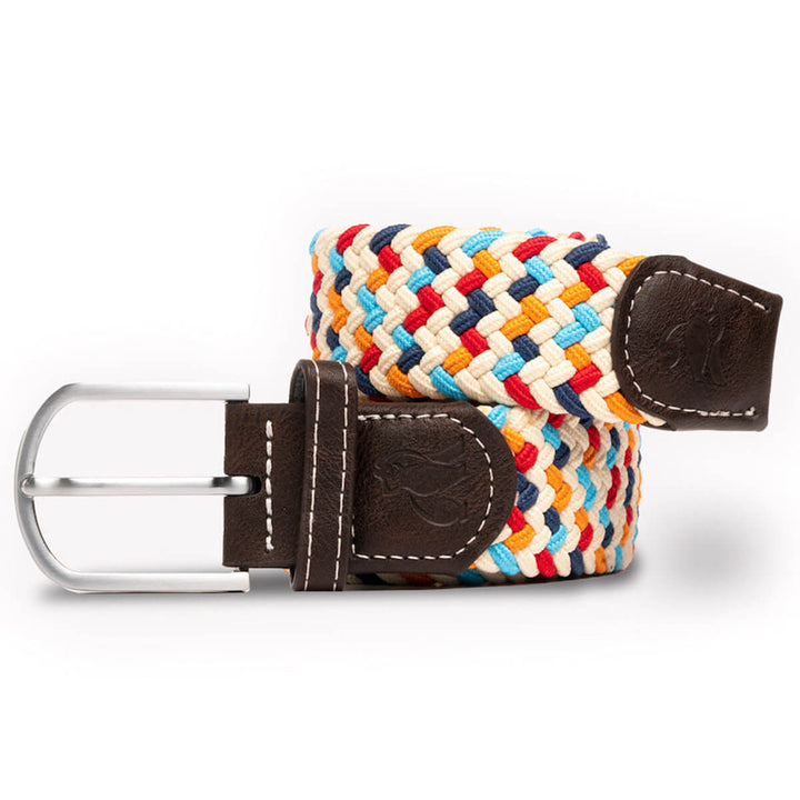 Swole Panda SP-RWB-29 Multicolour Zig Zag Woven Belt - Baks Menswear Bournemouth