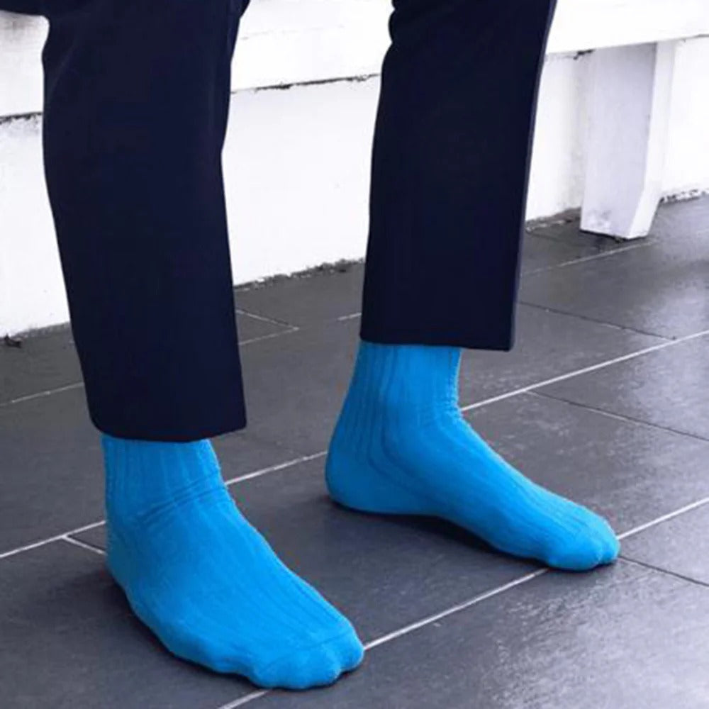 Swole Panda SP082 Sky Blue Bamboo Socks - Baks Menswear Bournemouth