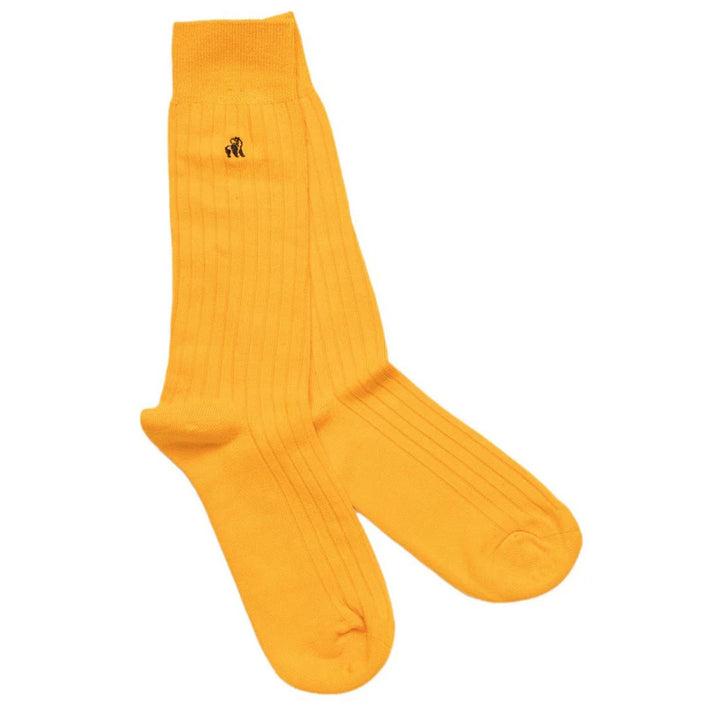 Swole Panda SP086 Yellow Bumblebee Bamboo Socks - Baks Menswear Bournemouth