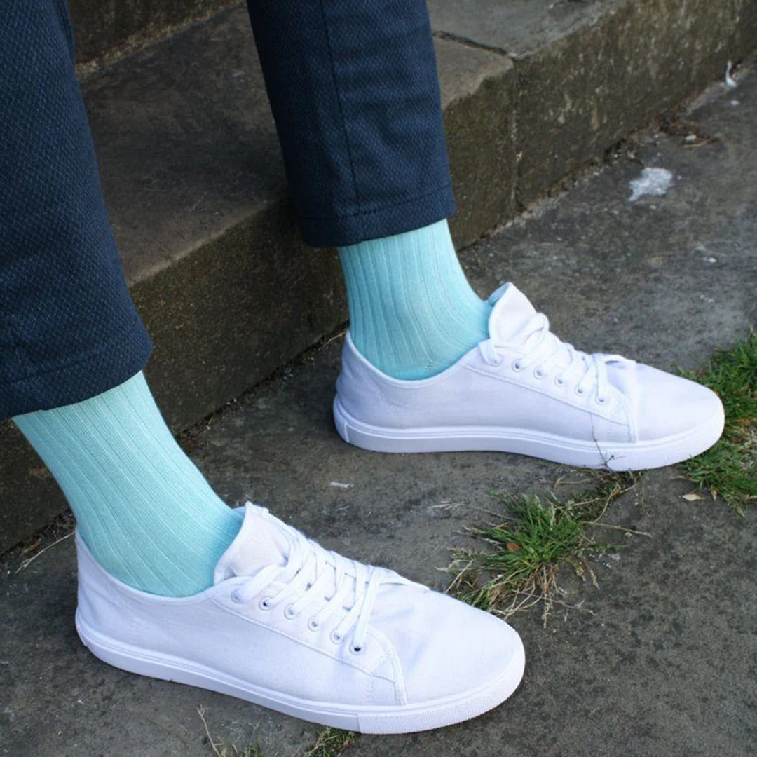 Swole Panda SP096 Mint Green Bamboo Socks - Baks Menswear Bournemouth