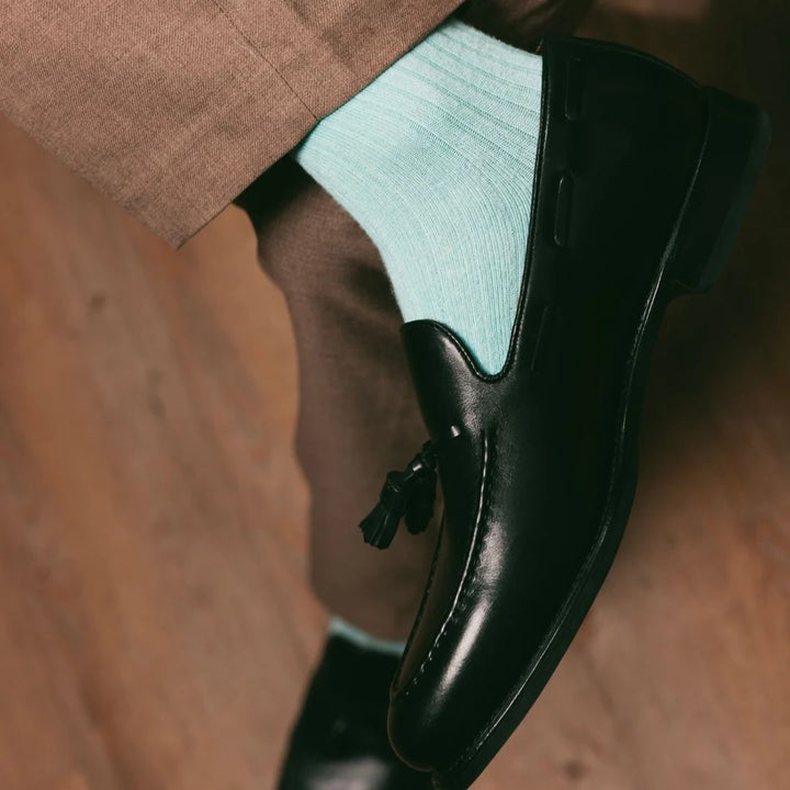Swole Panda SP096 Mint Green Bamboo Socks - Baks Menswear Bournemouth