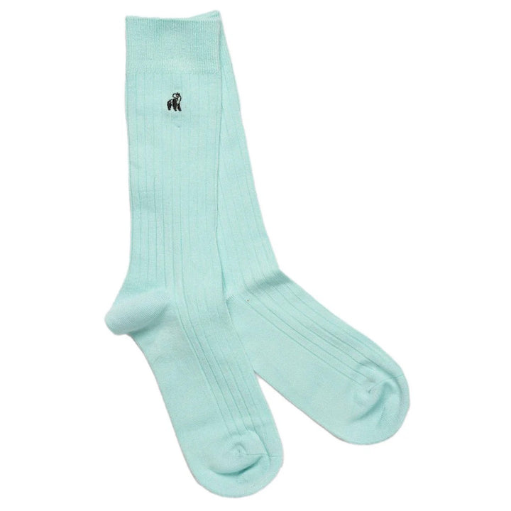 Swole Panda SP096 Mint Green Bamboo Socks - Baks Menswear Bournemouth