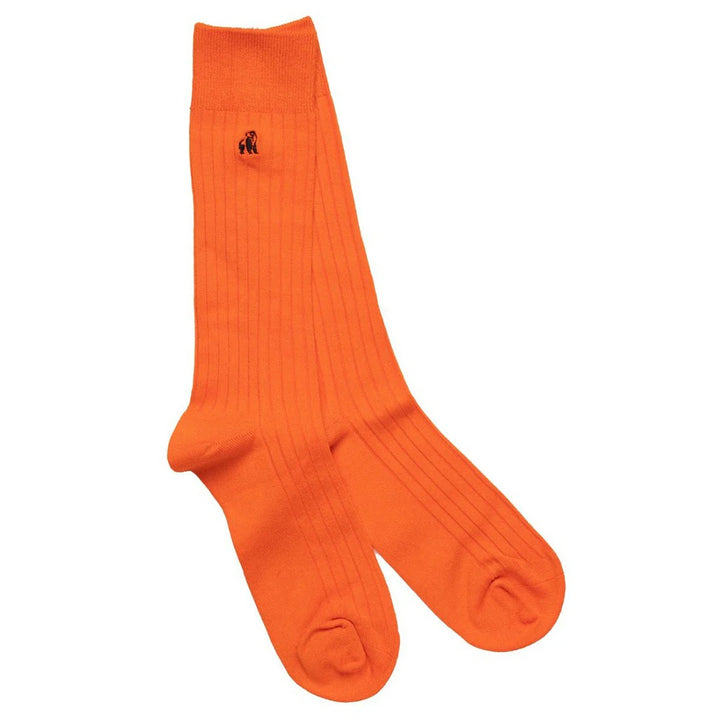 Swole Panda SP102 Tangerine Orange Bamboo Socks - Baks Menswear Bournemouth