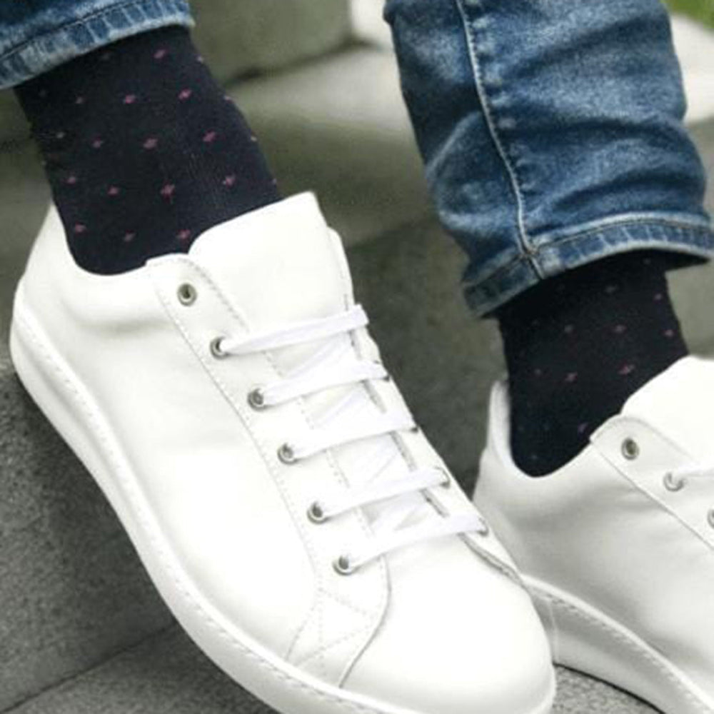 Swole Panda SP112 Black & Pink Spotted Bamboo Socks - Baks Menswear