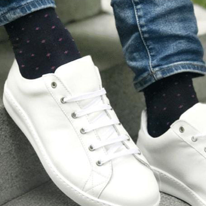 Swole Panda SP112 Black & Pink Spotted Bamboo Socks - Baks Menswear