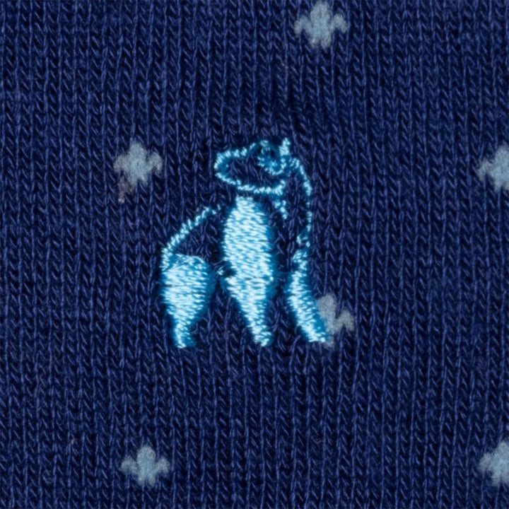 Swole Panda SP337 Sky Blue Spotted Bamboo Socks - Baks Menswear Bournemouth