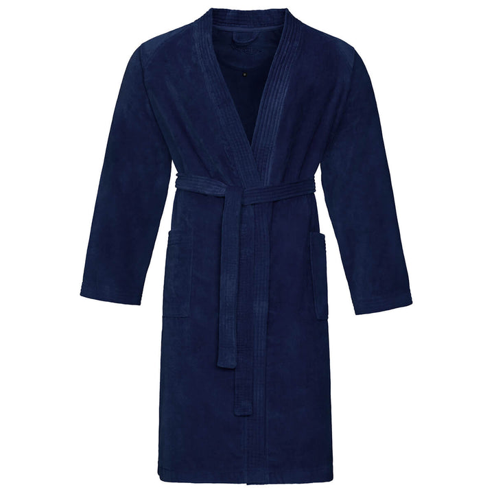 Vossen 1618974248 Dallas Winternight Blue Bath Robe Dressing Gown - Baks Menswear Bournemouth