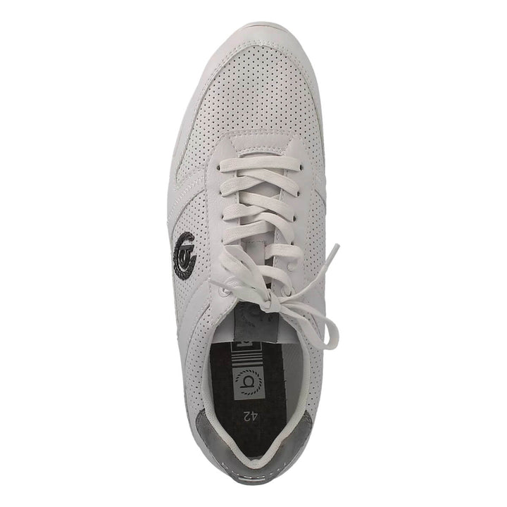 Bugatti Report Eco White Mens Trainers 325-86706-5000-2000 - Baks Menswear