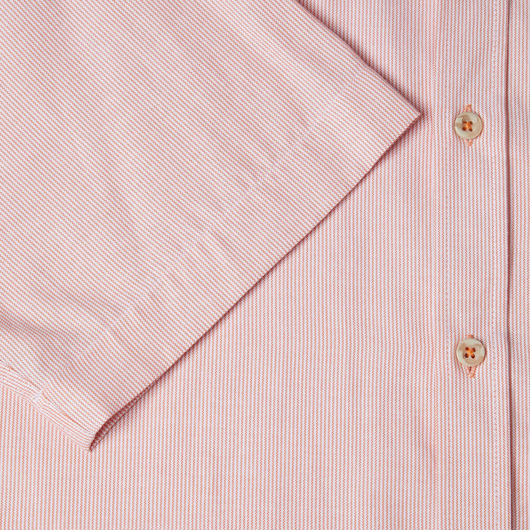 DG's Drifter 131-14434SS-56 Ivano Orange Striped Short Sleeve Mens Shirt - Baks Menswear Bournemouth