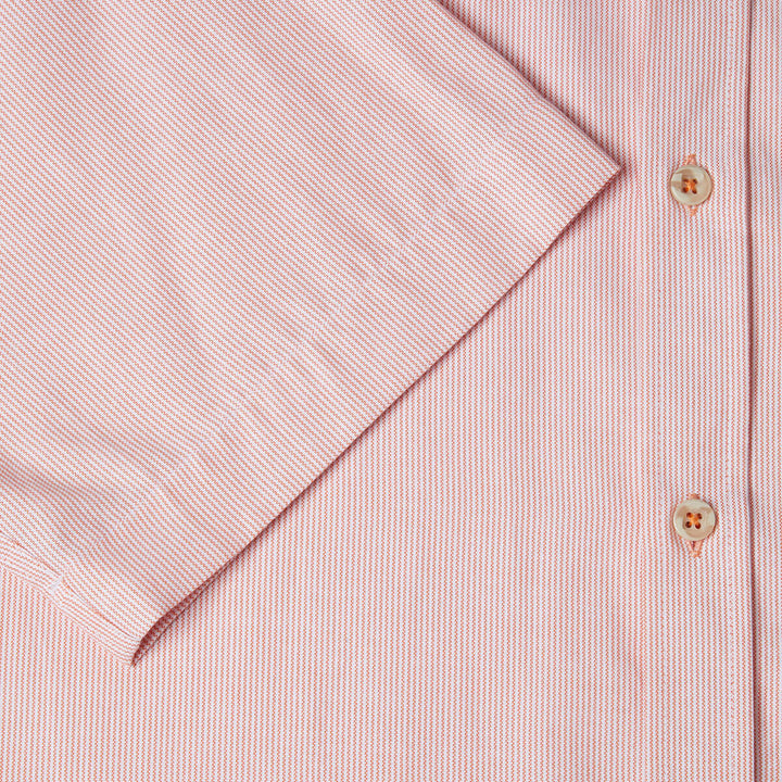DG's Drifter 131-14434SS-56 Ivano Orange Striped Short Sleeve Mens Shirt - Baks Menswear Bournemouth