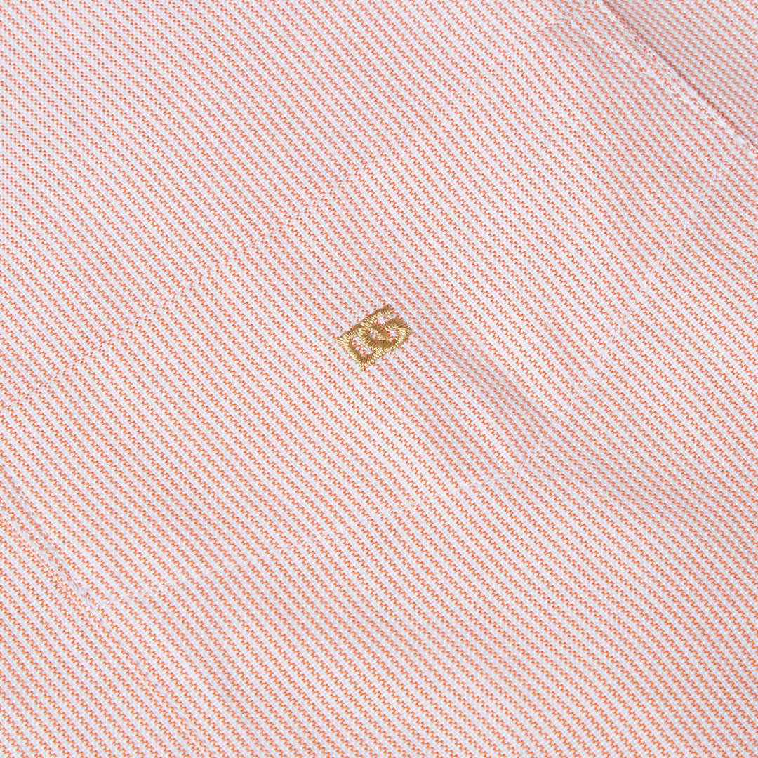 DG's Drifter 131-14434SS-56 Ivano Orange Striped Short Sleeve Mens Shirt - Baks Menswear Bournemouth