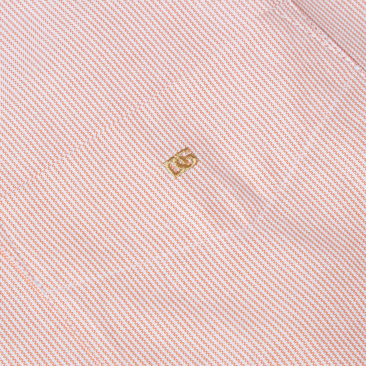 DG's Drifter 131-14434SS-56 Ivano Orange Striped Short Sleeve Mens Shirt - Baks Menswear Bournemouth